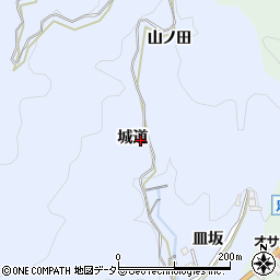 愛知県豊田市近岡町（城道）周辺の地図