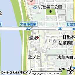 愛知県名古屋市中川区中須町堀米周辺の地図