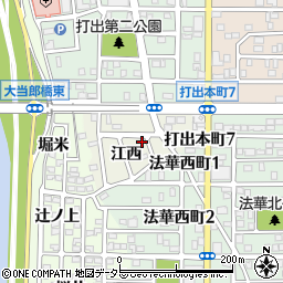 愛知県名古屋市中川区打出町江西775周辺の地図