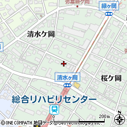 愛知県名古屋市瑞穂区彌富町清水ケ岡45周辺の地図