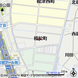 愛知県名古屋市中川区榎松町周辺の地図