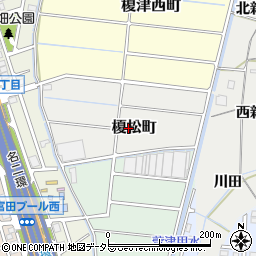 愛知県名古屋市中川区榎松町周辺の地図