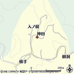 愛知県豊田市室口町神田周辺の地図