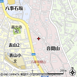 愛知県名古屋市天白区音聞山1012周辺の地図