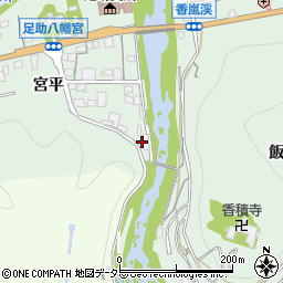 香嵐亭周辺の地図