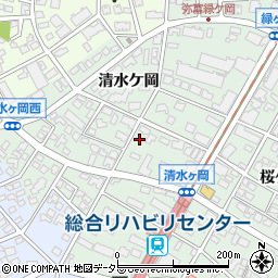 愛知県名古屋市瑞穂区彌富町清水ケ岡50周辺の地図