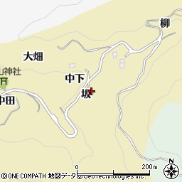 愛知県豊田市漆畑町坂周辺の地図
