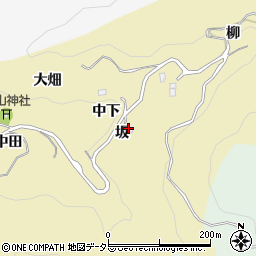 愛知県豊田市漆畑町（坂）周辺の地図
