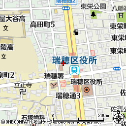 愛知県警察本部瑞穂警察署周辺の地図