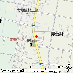 愛知県愛西市西保町屋敷割89周辺の地図