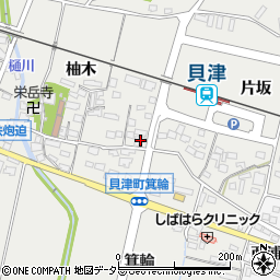 愛知県豊田市貝津町片坂79-1周辺の地図