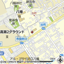 乾杯スタジアム近江八幡店周辺の地図