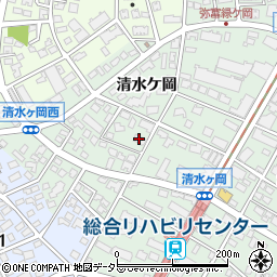 愛知県名古屋市瑞穂区彌富町清水ケ岡63周辺の地図