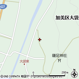 兵庫県多可郡多可町加美区大袋周辺の地図
