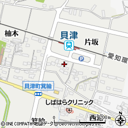 愛知県豊田市貝津町片坂66周辺の地図