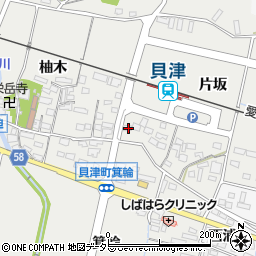 愛知県豊田市貝津町片坂71周辺の地図