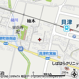 愛知県豊田市貝津町柚木30-2周辺の地図