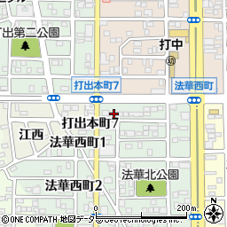 愛知県名古屋市中川区法華西町25周辺の地図