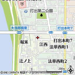 愛知県名古屋市中川区打出町江西739周辺の地図