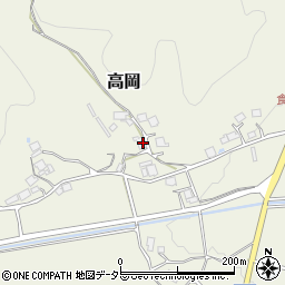 京都府船井郡京丹波町高岡家奥谷周辺の地図