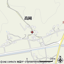 京都府京丹波町（船井郡）高岡（家奥谷）周辺の地図
