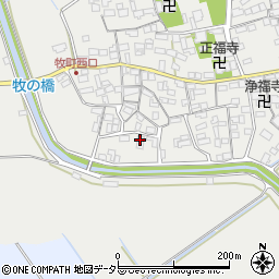 滋賀県近江八幡市牧町1090周辺の地図