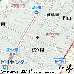 愛知県名古屋市瑞穂区彌富町紅葉園87周辺の地図