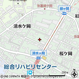 愛知県名古屋市瑞穂区彌富町清水ケ岡36周辺の地図