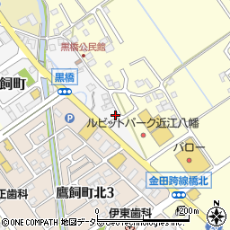 滋賀県近江八幡市鷹飼町1375周辺の地図