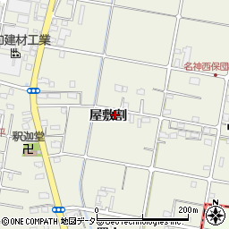 愛知県愛西市西保町屋敷割62周辺の地図