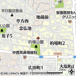 愛知県名古屋市中川区的場町3丁目10周辺の地図
