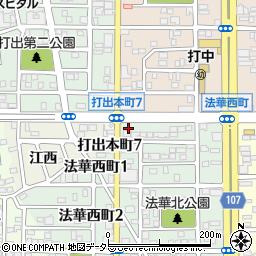 愛知県名古屋市中川区法華西町256周辺の地図