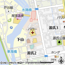 バロー蟹江店周辺の地図
