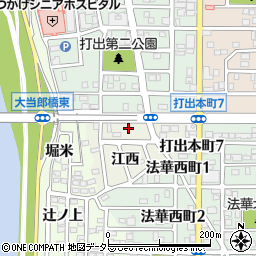 愛知県名古屋市中川区打出町江西731周辺の地図