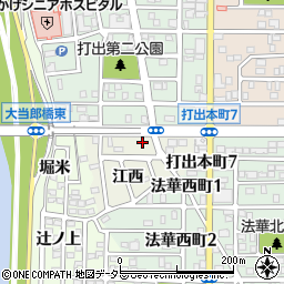 愛知県名古屋市中川区打出町江西728周辺の地図