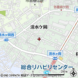 愛知県名古屋市瑞穂区彌富町清水ケ岡51周辺の地図