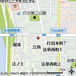 愛知県名古屋市中川区打出町江西730周辺の地図