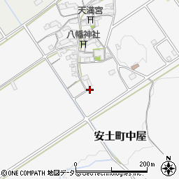 滋賀県近江八幡市安土町中屋1228周辺の地図