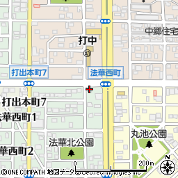 愛知県名古屋市中川区法華西町1-4周辺の地図