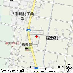 愛知県愛西市西保町屋敷割51周辺の地図