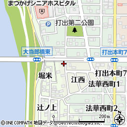 愛知県名古屋市中川区打出町江西741周辺の地図