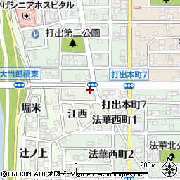 愛知県名古屋市中川区打出町江西725周辺の地図