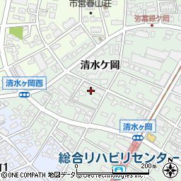 愛知県名古屋市瑞穂区彌富町清水ケ岡52周辺の地図