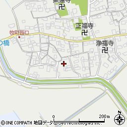 滋賀県近江八幡市牧町936周辺の地図