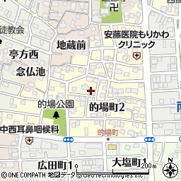 愛知県名古屋市中川区的場町周辺の地図