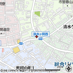 愛知県名古屋市瑞穂区彌富町清水ケ岡72周辺の地図