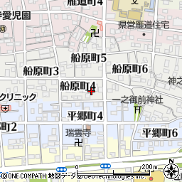 愛知県名古屋市瑞穂区船原町4丁目周辺の地図