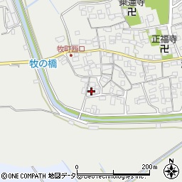 滋賀県近江八幡市牧町1103周辺の地図