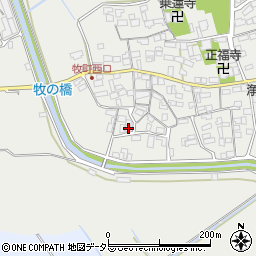滋賀県近江八幡市牧町1102周辺の地図