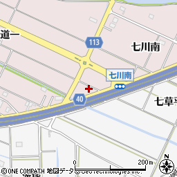 愛知県愛西市大井町七川南157周辺の地図